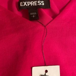 NWT EXPRESS v neck cami hot pink Size S